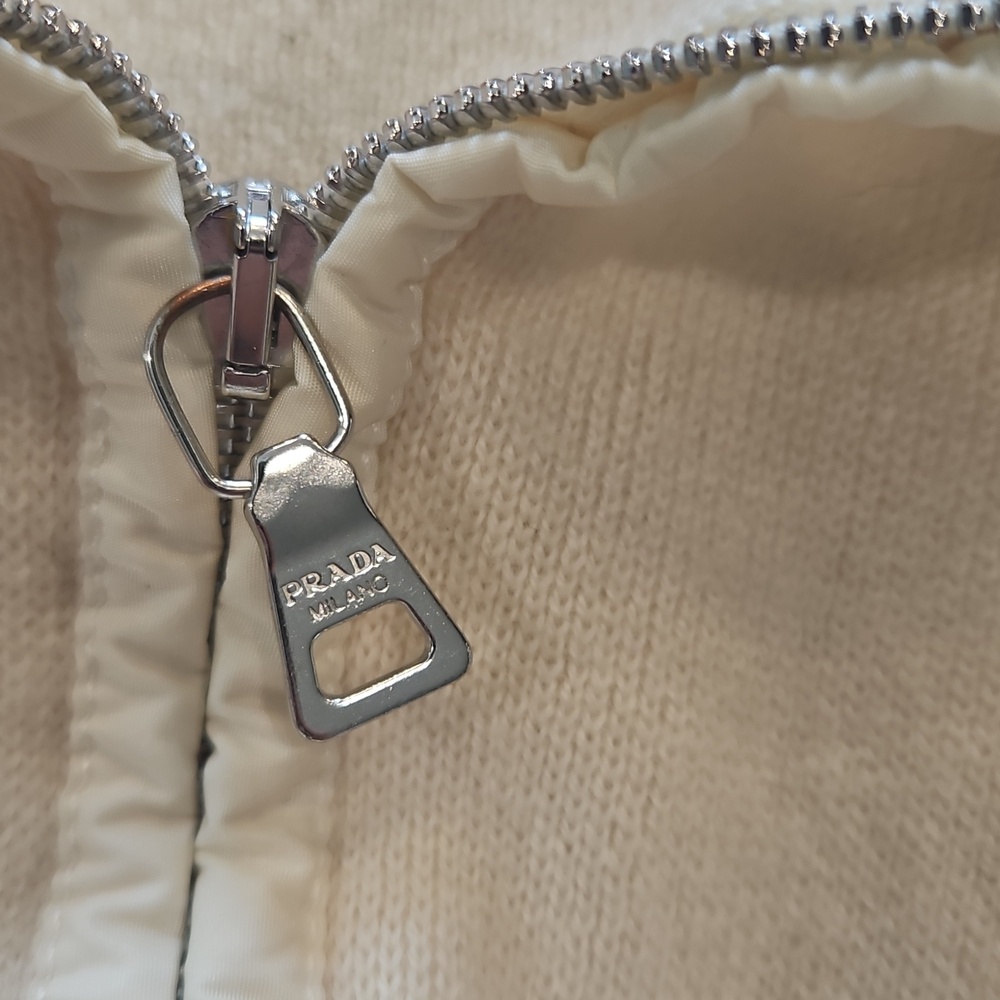 Prada White Quarter-Zip Pullover - image 5